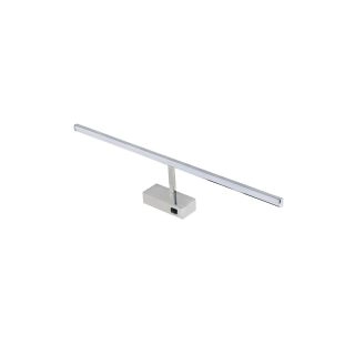 040-012-0012 - Φωτιστικό Τοίχου LED SMD Απλικά Μπάνιου, Αλουμινίου, Χρώμιο Με Διακόπτη, Στεγανό, 12W/850lm, 4200Κ/IP45, Horoz Electric, Kanarya-12