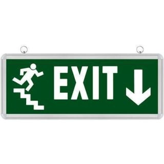 084-020-0002 - Φωτιστικό Ασφάλειας LED EXIT Κρεμαστό, 3W/100lm, Horoz Electric, Robson