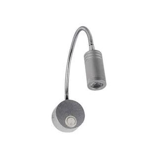040-007-0003 - Φωτιστικό Τοίχου Μπάνιου LED SMD, Απλίκα, Νίκελ Μάτ Με Βραχίονα Και Διακόπτη , 4200Κ/200lm, Horoz Electric, Turna